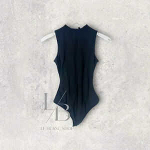 NEW SKIMS Disco Mock Neck Sleeveless Thong Bodysuit B1248